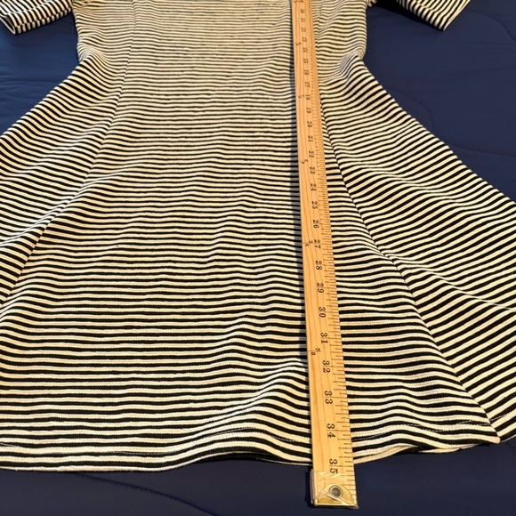 Dolan Anthropologie Black and White Striped Mini Dress, Size S - Picture 7 of 9